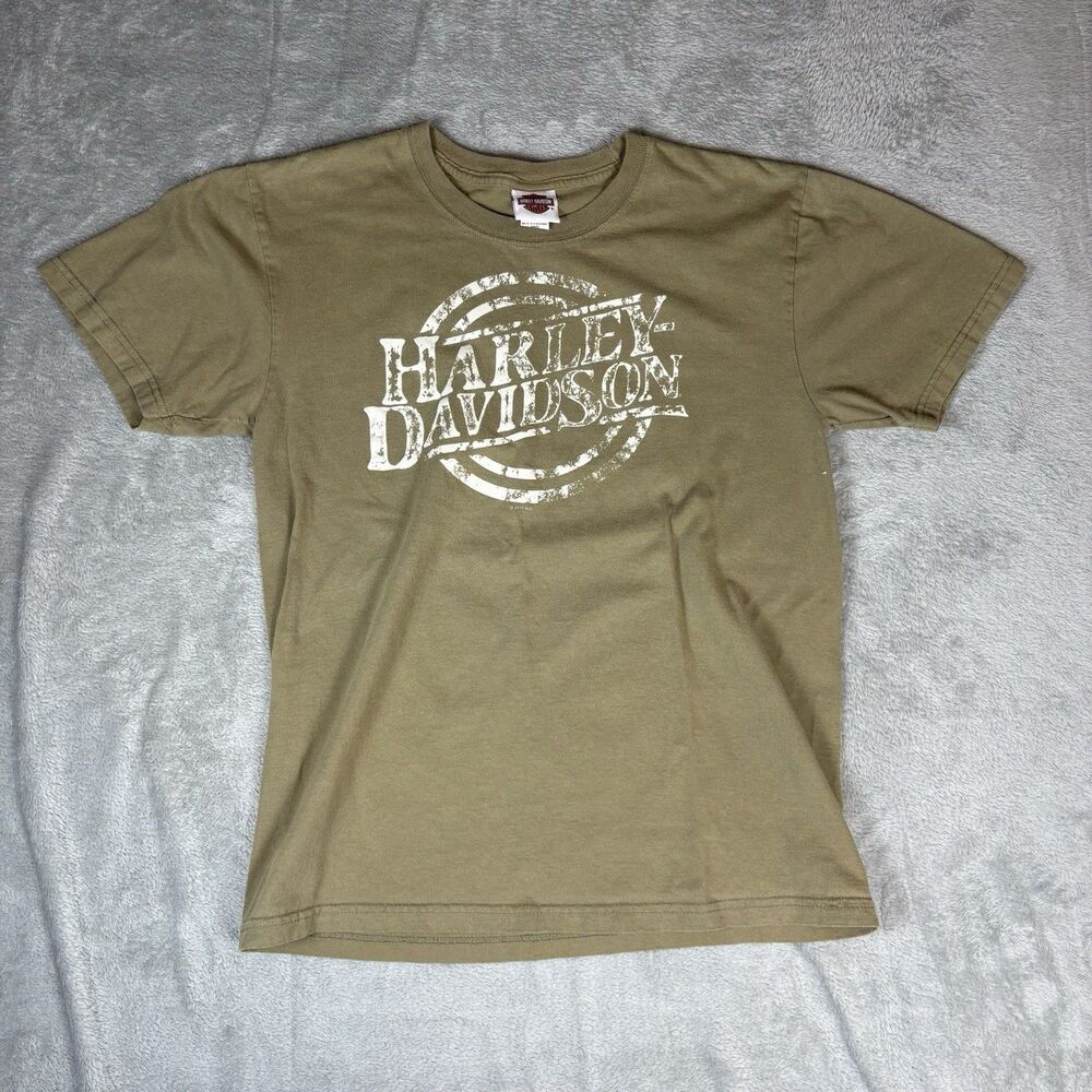 Harley Davidson Graphic Tee Mens Medium Gaylord, MI Zips 45th Parallel Shirt
